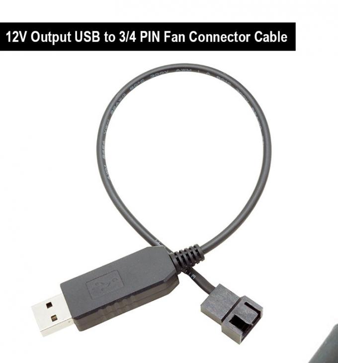 USB 5V до 12V напряжение Step Up 3 Pin и 4 Pin PC кабель адаптера питания вентилятора 0