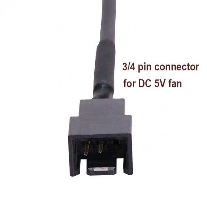 USB на 3 Pin 4 Pin Molex женский PWM 5V Case Компьютерный охлаждающий охлаждающий вентилятор питание адаптер соединительный кабель 1