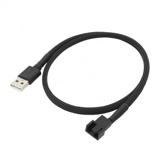 USB на 3 Pin 4 Pin Molex женский PWM 5V Case Компьютерный охлаждающий охлаждающий вентилятор питание адаптер соединительный кабель 5