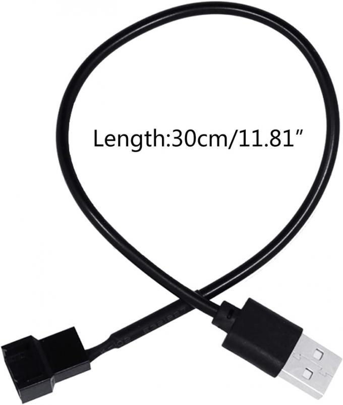 USB на 3 Pin 4 Pin Molex женский PWM 5V Case Компьютерный охлаждающий охлаждающий вентилятор питание адаптер соединительный кабель 4