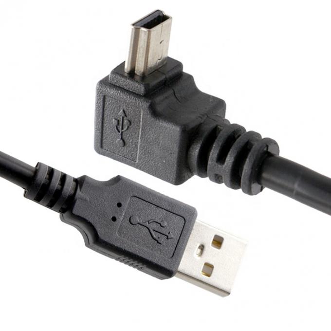 OEM Правый левый Вверх Вниз Угол 90 градусов MINI USB кабель для PS3 контроллер MP3 Камера 2