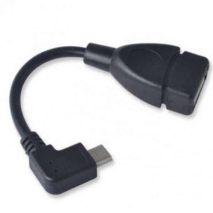 90 градусов угол Micro B на USB тип А женский OTG адаптер кабеля 0