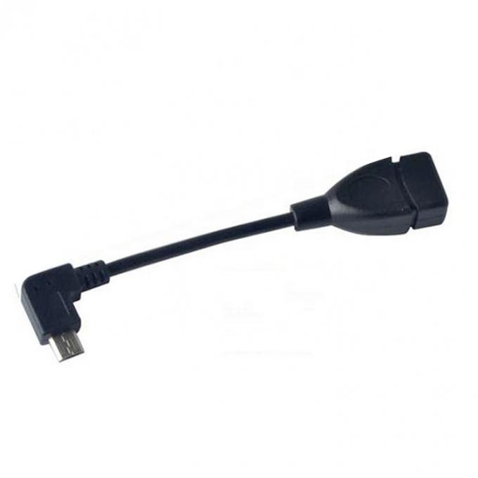 90 градусов угол Micro B на USB тип А женский OTG адаптер кабеля 4