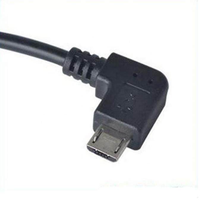 90 градусов угол Micro B на USB тип А женский OTG адаптер кабеля 3