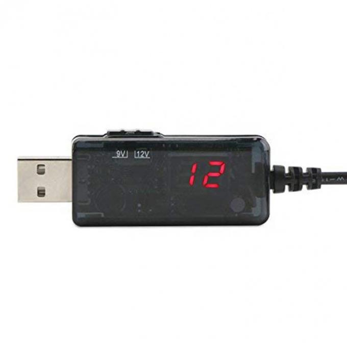 Дисплей с LED Multi Compatible Voltage Set Up Booster 5V до 9V 12V USB до кабеля для зарядки постоянного тока 5