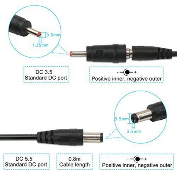Дисплей с LED Multi Compatible Voltage Set Up Booster 5V до 9V 12V USB до кабеля для зарядки постоянного тока 6