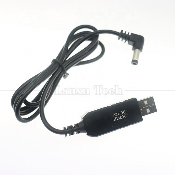 12В бустер USB 5V до 12V 90 градусный угол 5,5x2,1 мм Кабель Jack для Wi-Fi Router 3