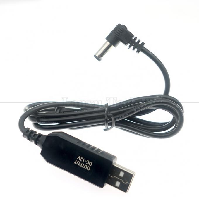 12В бустер USB 5V до 12V 90 градусный угол 5,5x2,1 мм Кабель Jack для Wi-Fi Router 6
