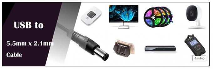 Многофункциональный 5V USB на 12V 9V DC 5.5x2.1mm Boost Установка преобразователя питания USB-кабель для лампы Wifi Router Speaker 2