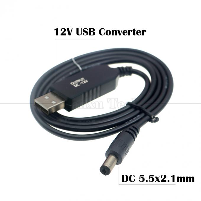 Горячая продажа 5V USB на 9V 12V DC выходной преобразователь Booster Wi-Fi модем маршрутизатор кабель питания 5