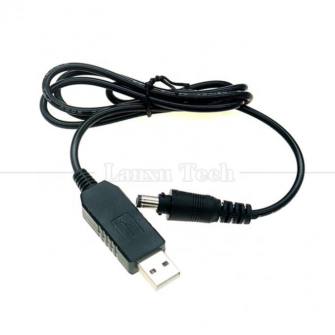 Высококачественный 5V USB до 12V выход DC 5.5x2.1mm замок разъединитель Booster установить питание USB кабель для светодиодной ленты струнные лампы лампочка 6
