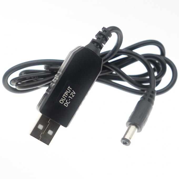 Высокосовместимый 1 м Step Up Booster Charger мощность 5,5x2,1 мм DC 5V до 12V USB кабель для Wi-Fi маршрутизатора 4