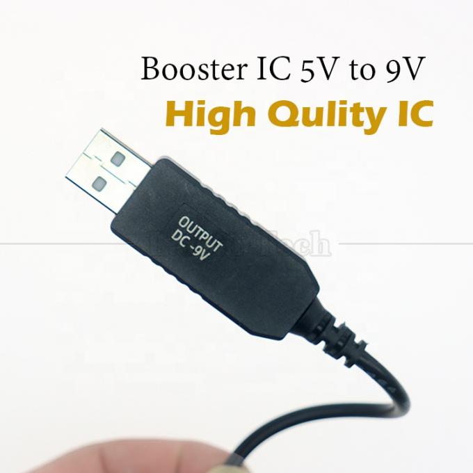 Высококачественный бустер 5V USB на 9V DC 5.5x2.1mm Step Up Converter Power Charger кабель для модема Wifi Router 2