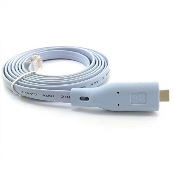 Кабель консоли серийного адаптера 6FT USB типа C на RJ45 для коммутатора маршрутизатора Cisco 3