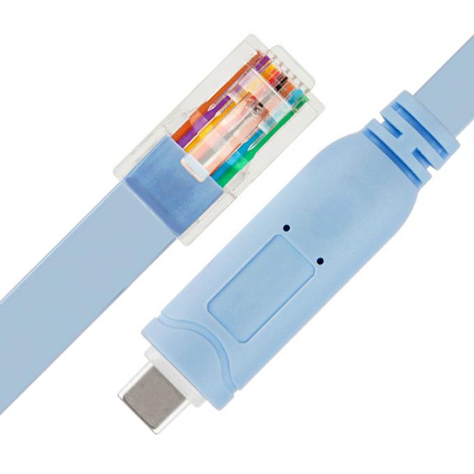 Кабель консоли серийного адаптера 6FT USB типа C на RJ45 для коммутатора маршрутизатора Cisco 1