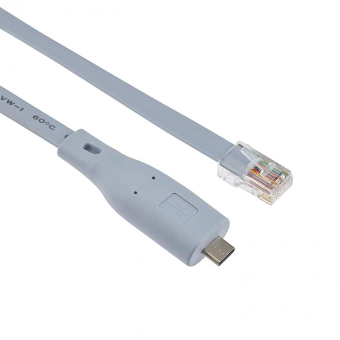 Кабель консоли серийного адаптера 6FT USB типа C на RJ45 для коммутатора маршрутизатора Cisco 2