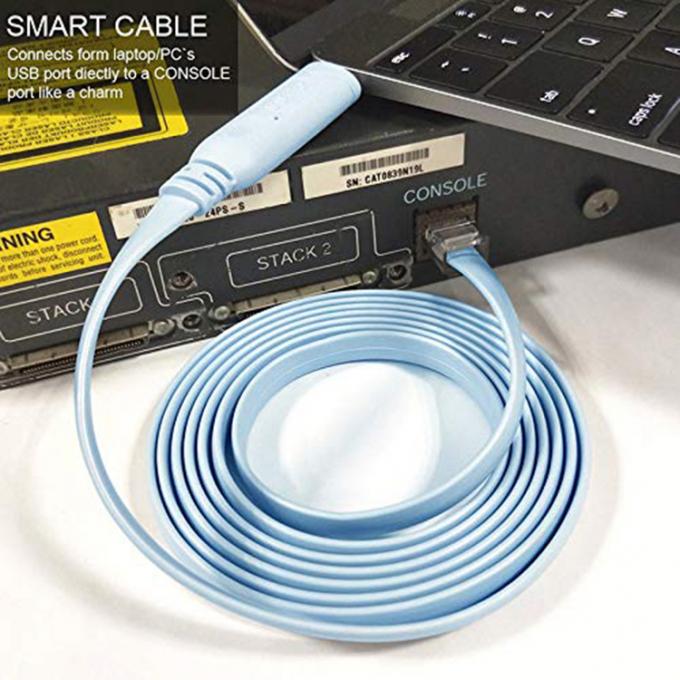 Кабель консоли серийного адаптера 6FT USB типа C на RJ45 для коммутатора маршрутизатора Cisco 5