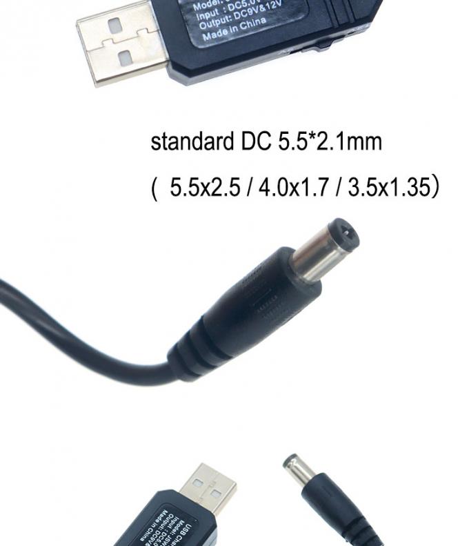 Высококачественный USB 5v до 9v 12v Step Up DC Power Cord Booster Cable для маршрутизатора 3