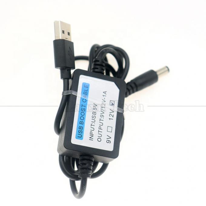 Высококачественный кабель преобразователя 5V до 9V 12V 1A USB до DC 5,5x2,1 мм Wi-Fi-маршрутизатор 4