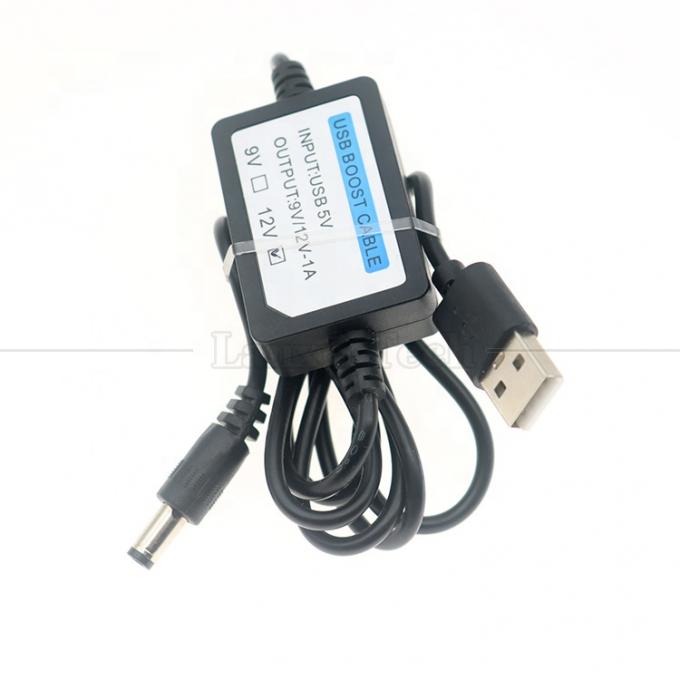 Высококачественный кабель преобразователя 5V до 9V 12V 1A USB до DC 5,5x2,1 мм Wi-Fi-маршрутизатор 5