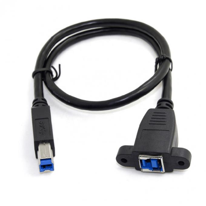 Винтовая блокировка штанги Мужчина к женщине панель монтаж USB 3.0 Тип B принтер расширения кабеля 3