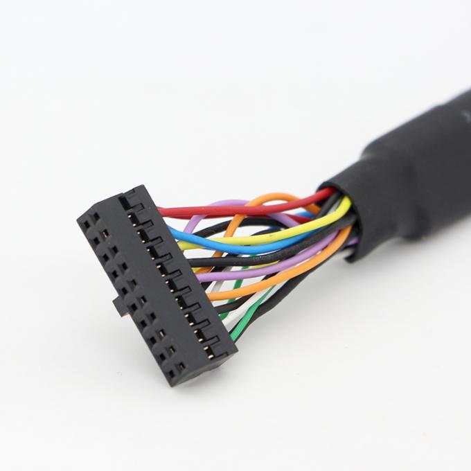 OEM винтовой блокировки студ двойной USB 3.0 типа А женского панеля монтажа кабеля с Molex разъединителем 4