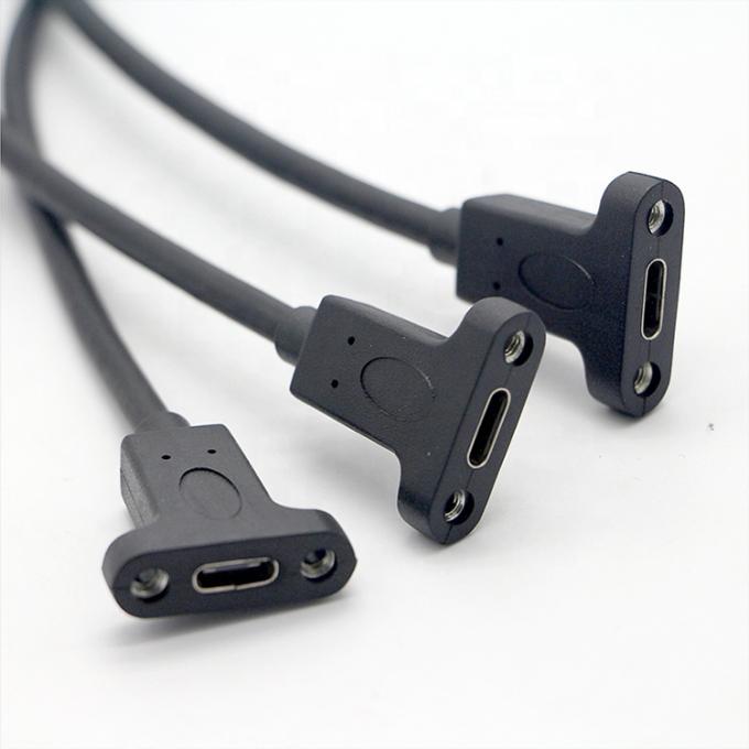 Винтовой блокировщик USB 3.0 Мужчина на USB типа C 3.1 Женщина панель монтаж USB 3.0 расширительный кабель 3