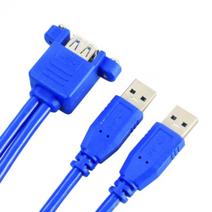 Двойной кабель расширения USB 3.0 от мужчины к женщине 4