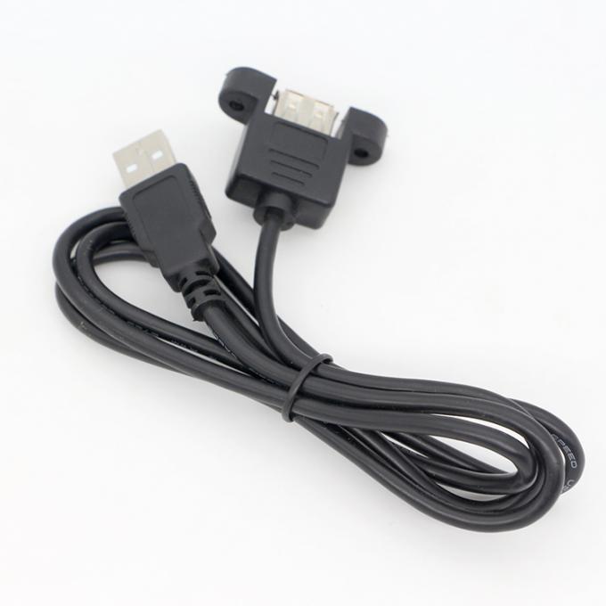 Настройка1M 2M Stud Мужчина на женщину панель монтаж USB 2.0 типа A расширительный кабель с блокировкой винтов Stud 4