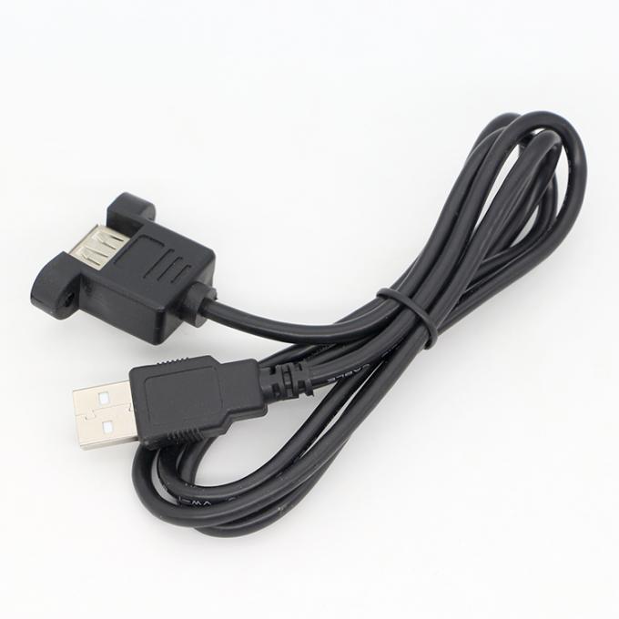 Настройка1M 2M Stud Мужчина на женщину панель монтаж USB 2.0 типа A расширительный кабель с блокировкой винтов Stud 5
