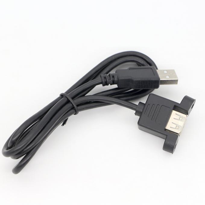 Настройка1M 2M Stud Мужчина на женщину панель монтаж USB 2.0 типа A расширительный кабель с блокировкой винтов Stud 6