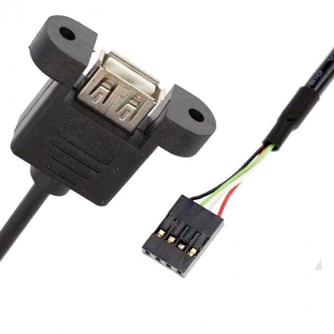 Специальное винтовое блокировочное отверстие 1M 2M женское USB A панель монтажа на кабель соединителя Dupont 1