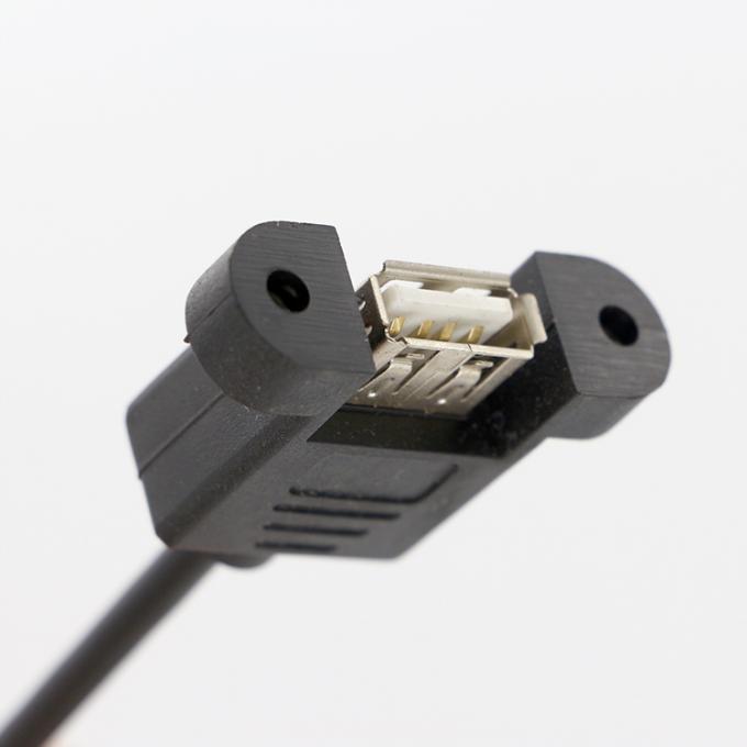 Специальное винтовое блокировочное отверстие 1M 2M женское USB A панель монтажа на кабель соединителя Dupont 2