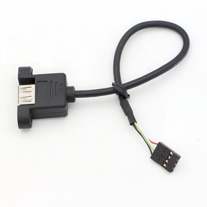 Специальное винтовое блокировочное отверстие 1M 2M женское USB A панель монтажа на кабель соединителя Dupont 5