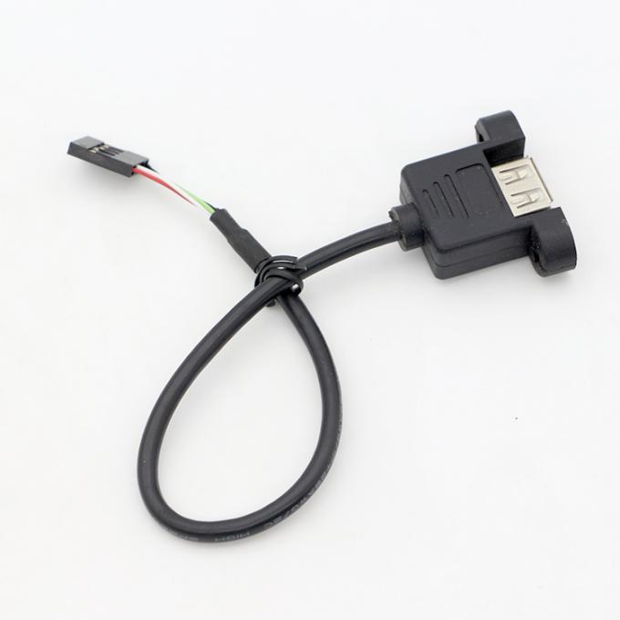 Специальное винтовое блокировочное отверстие 1M 2M женское USB A панель монтажа на кабель соединителя Dupont 6