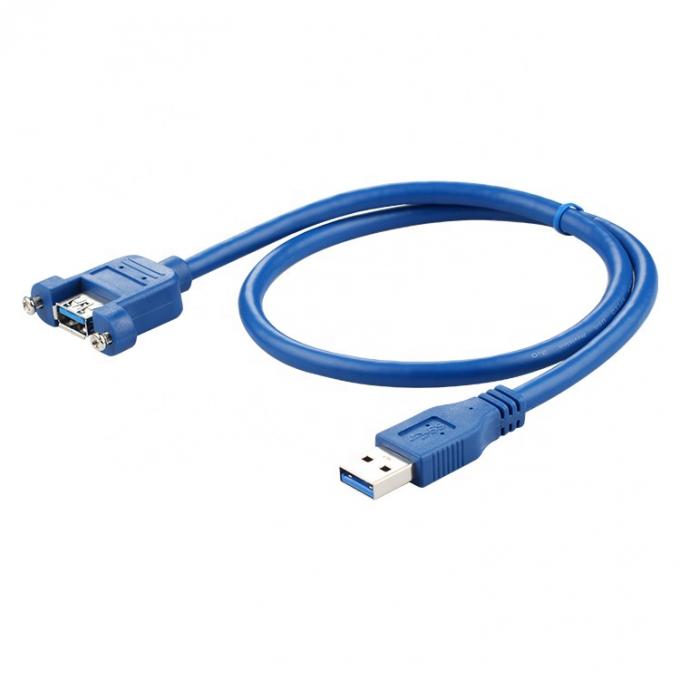 Высокоскоростные данные 5 Гбит / с USB 3.0 типа А Мужчина на женщину панель монтаж USB 3.0 расширительный кабель 1