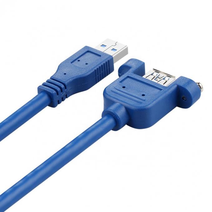 Высокоскоростные данные 5 Гбит / с USB 3.0 типа А Мужчина на женщину панель монтаж USB 3.0 расширительный кабель 3
