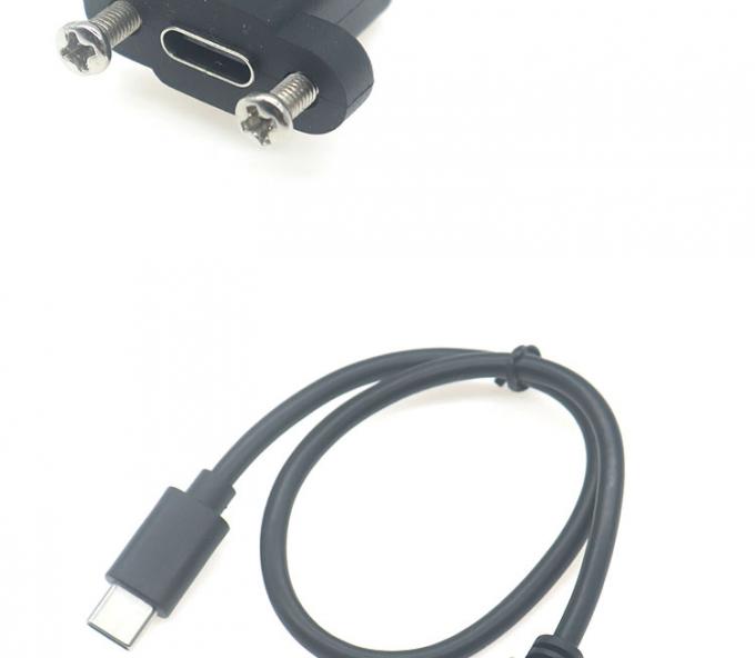 30 см 50 см винтовая панель монтаж мужчина-женщина USB Type C 3.1 расширительный кабель 6