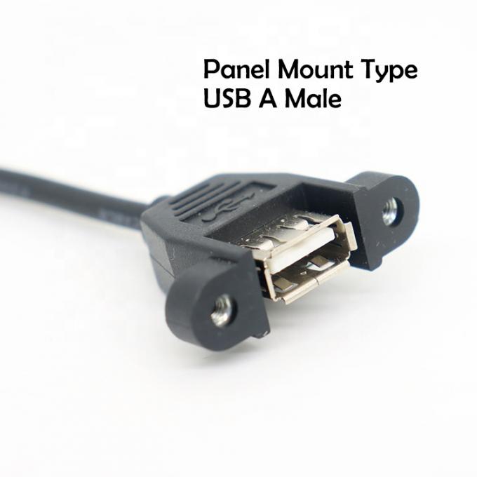 Настраиваемая панель USB типа А женского типа для открытия обнаженных концов проводов кабеля 1