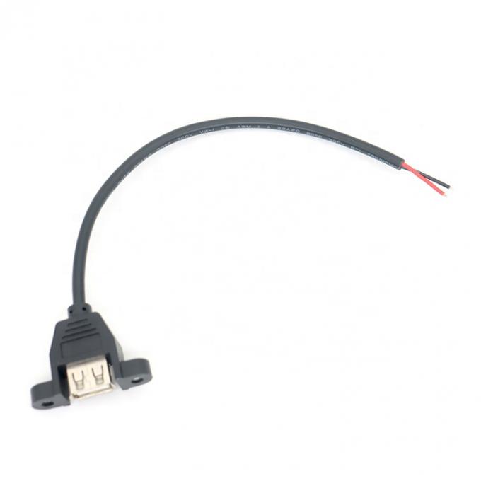 Настраиваемая панель USB типа А женского типа для открытия обнаженных концов проводов кабеля 4