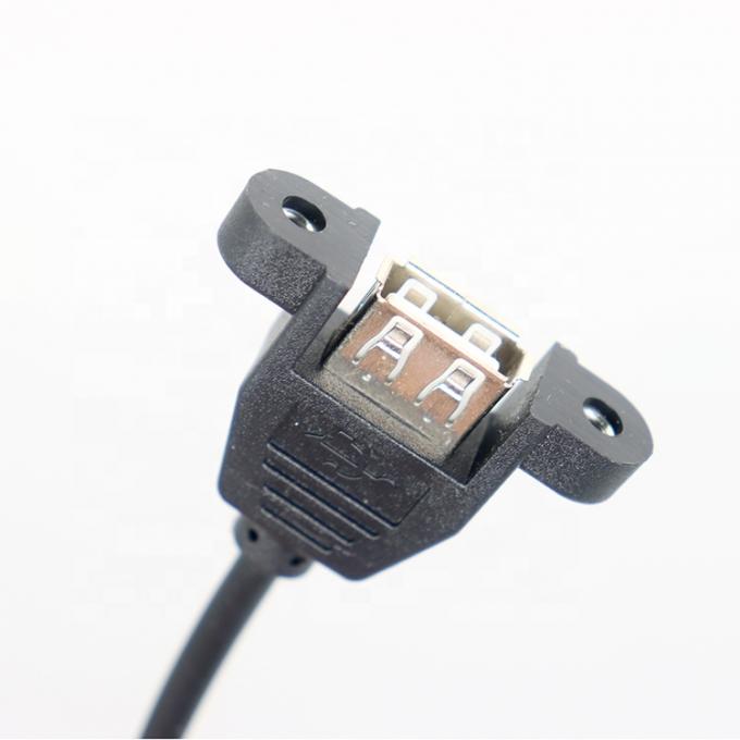 Настраиваемая панель USB типа А женского типа для открытия обнаженных концов проводов кабеля 2