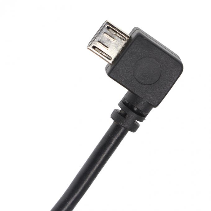 Специальный винтовый замок с углом 90 градусов Micro B Мужчина USB 2.0 Тип B Женщина панель монтаж расширения кабеля 3