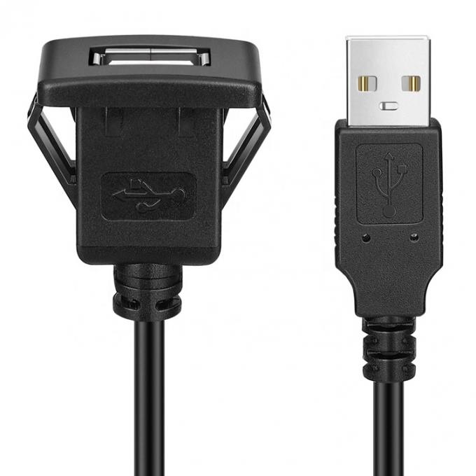 Панель приборопроводной панели Snap Socket Мужчина-женщина USB расширительный кабель 4