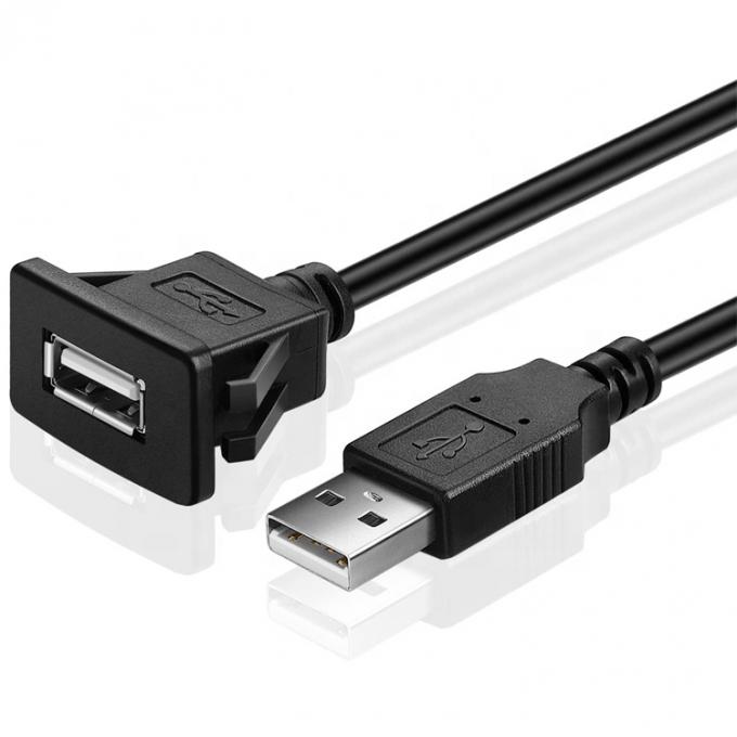 Панель приборопроводной панели Snap Socket Мужчина-женщина USB расширительный кабель 2