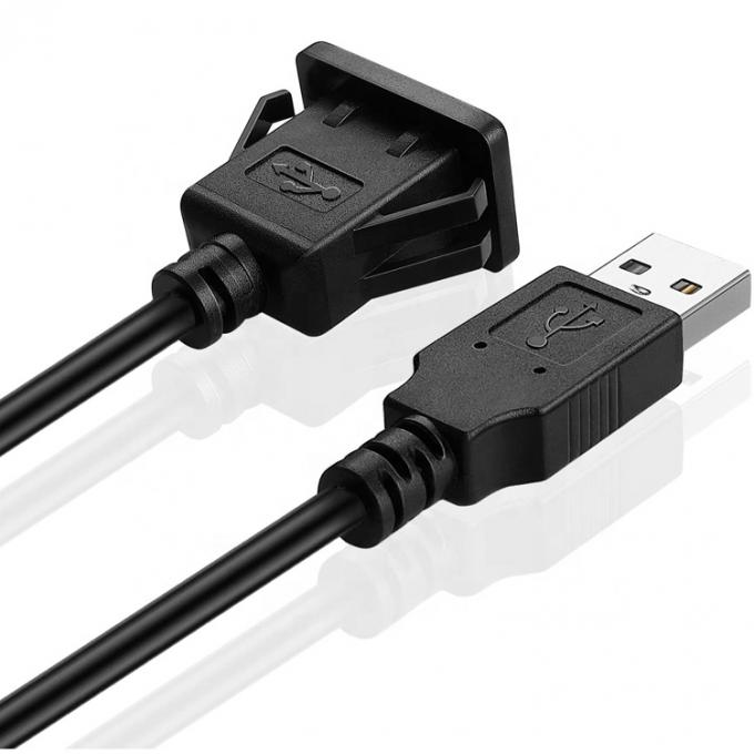 Панель приборопроводной панели Snap Socket Мужчина-женщина USB расширительный кабель 5