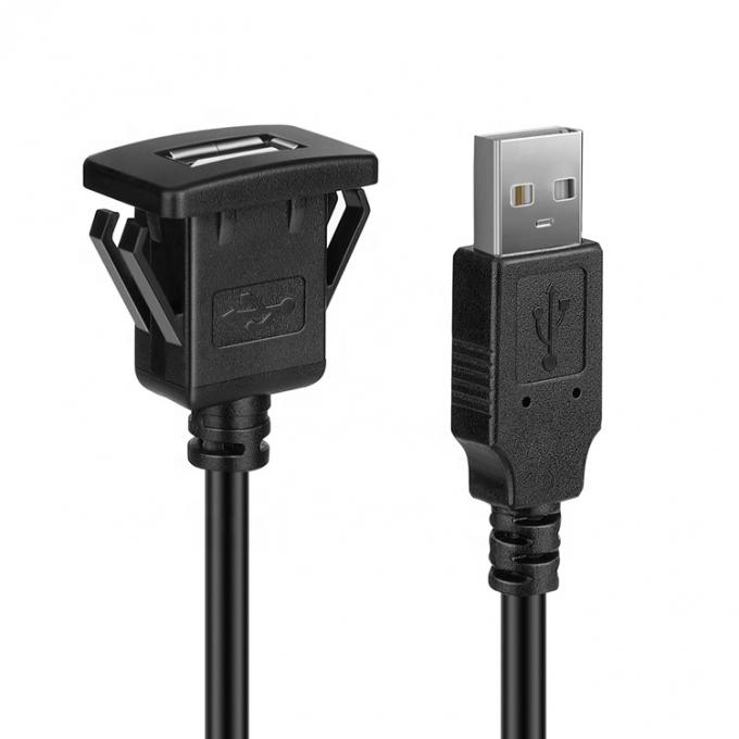 Панель приборопроводной панели Snap Socket Мужчина-женщина USB расширительный кабель 3