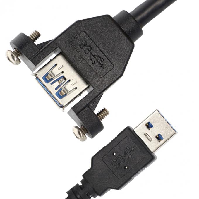 Винтовая блокировка Micro Type C RJ45 Ethernet Мужчина Женщина USB-панель 4