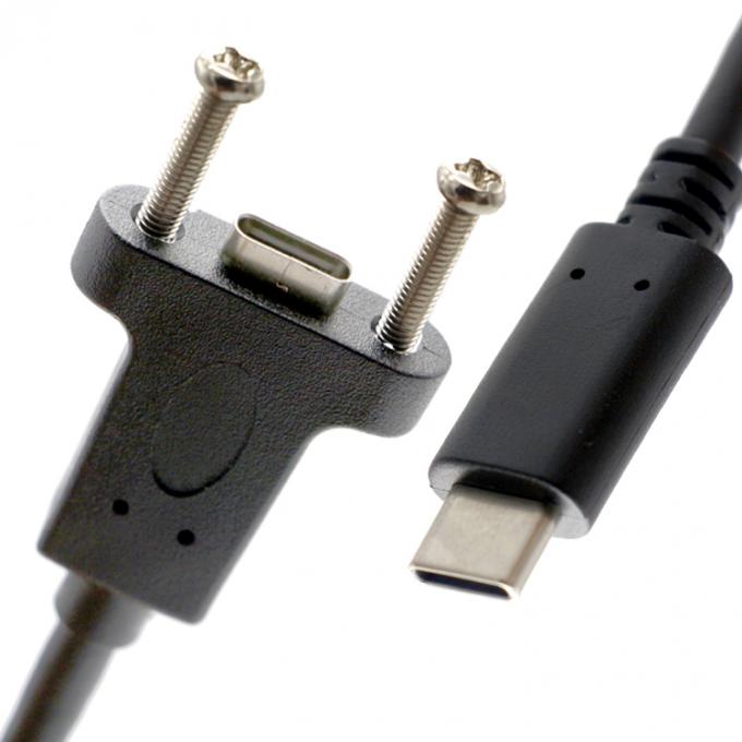 Винтовая блокировка Micro Type C RJ45 Ethernet Мужчина Женщина USB-панель 6