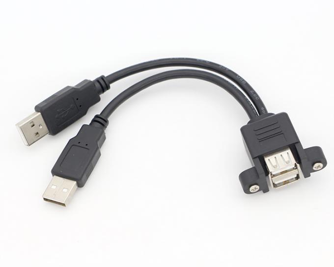 Винтовая блокировка Micro Type C RJ45 Ethernet Мужчина Женщина USB-панель 7