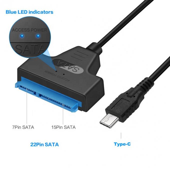 Высокоскоростной 5 Гбит/с SDD HDD жесткий диск 2,5 дюйма USB тип C 3.1 кабель адаптера Sata 1